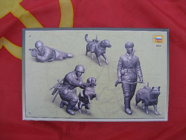 Zvezda 3611 SOVIET TANK HUNTERS with DOGS WWII